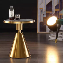 Load image into Gallery viewer, Round marble top Modern Side Table