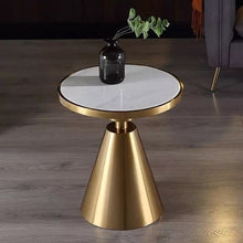 Load image into Gallery viewer, Round marble top Modern Side Table