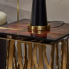 Load image into Gallery viewer, Exclusive Zebra Glass Designer Console Table