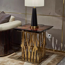 Load image into Gallery viewer, Exclusive Zebra Glass Designer Console Table