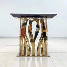 Load image into Gallery viewer, Exclusive Zebra Glass Designer Console Table