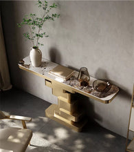 Load image into Gallery viewer, Modern Luxe Home Sintered Stole Console Table