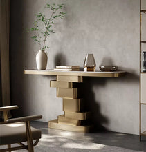 Load image into Gallery viewer, Modern Luxe Home Sintered Stole Console Table