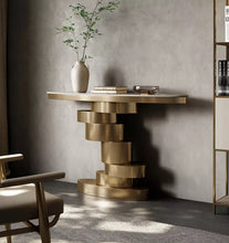 Load image into Gallery viewer, Modern Luxe Home Sintered Stole Console Table