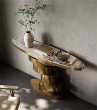 Load image into Gallery viewer, Modern Luxe Home Sintered Stole Console Table