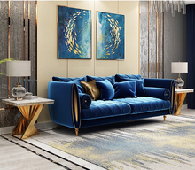 Load image into Gallery viewer, Velvet modern sofa