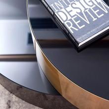 Load image into Gallery viewer, Geometric modern fashion round coffee table