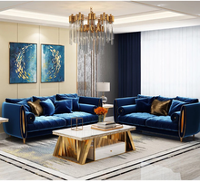 Load image into Gallery viewer, Velvet modern sofa