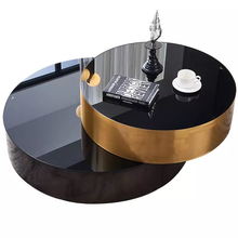 Load image into Gallery viewer, Geometric modern fashion round coffee table