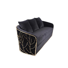 Load image into Gallery viewer, Luxury steel back sofa