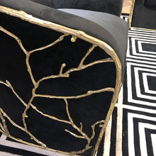 Load image into Gallery viewer, Luxury steel back sofa