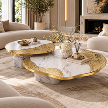 Load image into Gallery viewer, The Aurelia Sculptural Coffee Table Set.
