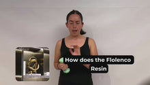 Load and play video in Gallery viewer, Luxury Golden Abstract Resin Sculpture – Modern Tabletop Home Décor Accent
