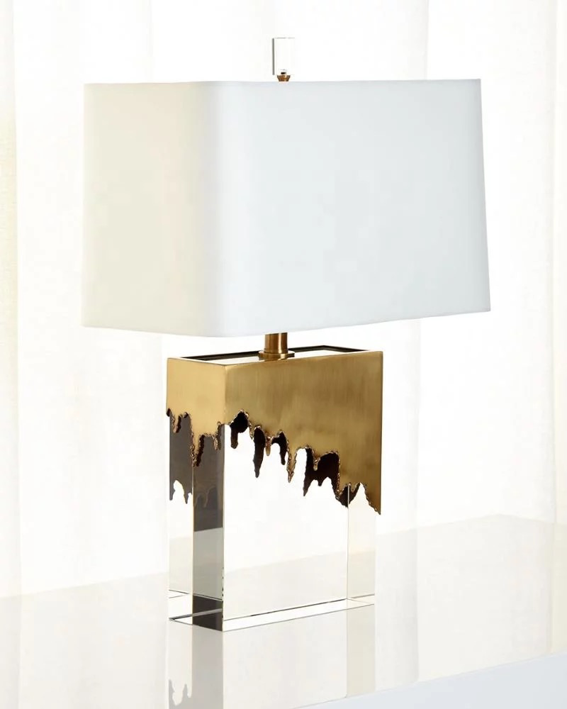 Luxurious Dubai  gold crystal  table lamp