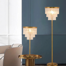 Load image into Gallery viewer, Luxurious  glass crystal floor lamp
