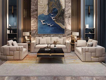 Load image into Gallery viewer, High End Luxury Leather Contemporary Designer Sofa

