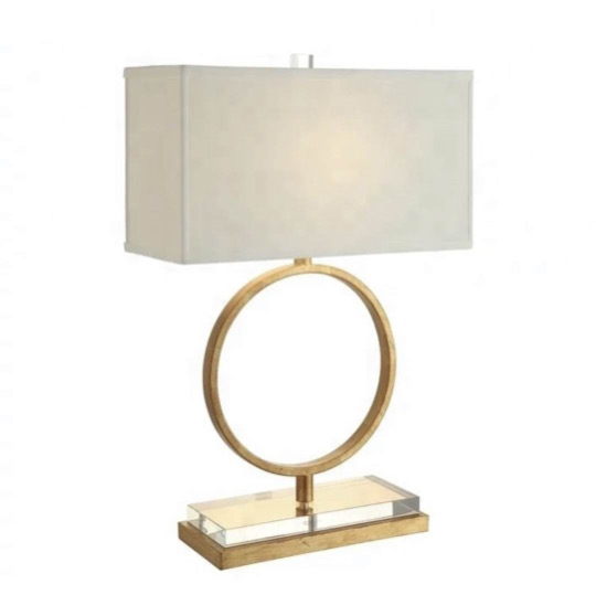 modern geometric crystal table lamp