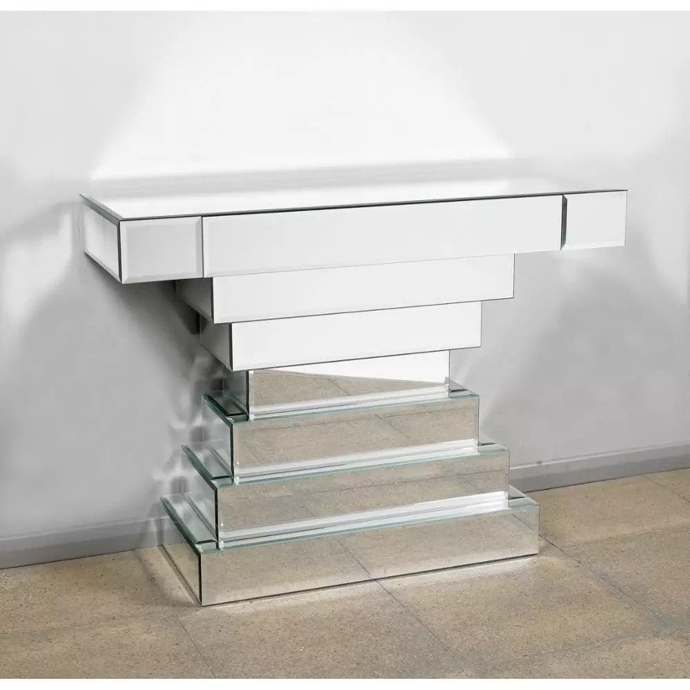 Glamour Designer Mirrored Console Table