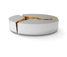 Load image into Gallery viewer, Modern table design stainless metal furniture
