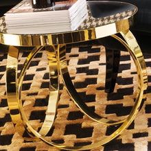 Load image into Gallery viewer, High End Italian Brass Ring Side Table
