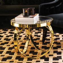 Load image into Gallery viewer, High End Italian Brass Ring Side Table
