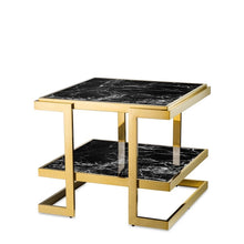 Load image into Gallery viewer, Contemporary Gold Marble Console Table
