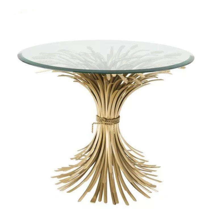 Glamoureax Collection Contemporary Gold end Table