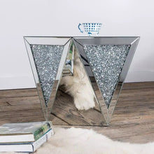 Load image into Gallery viewer, Classic Diamond Mirrored End Table
