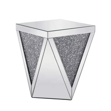 Load image into Gallery viewer, Classic Diamond Mirrored End Table
