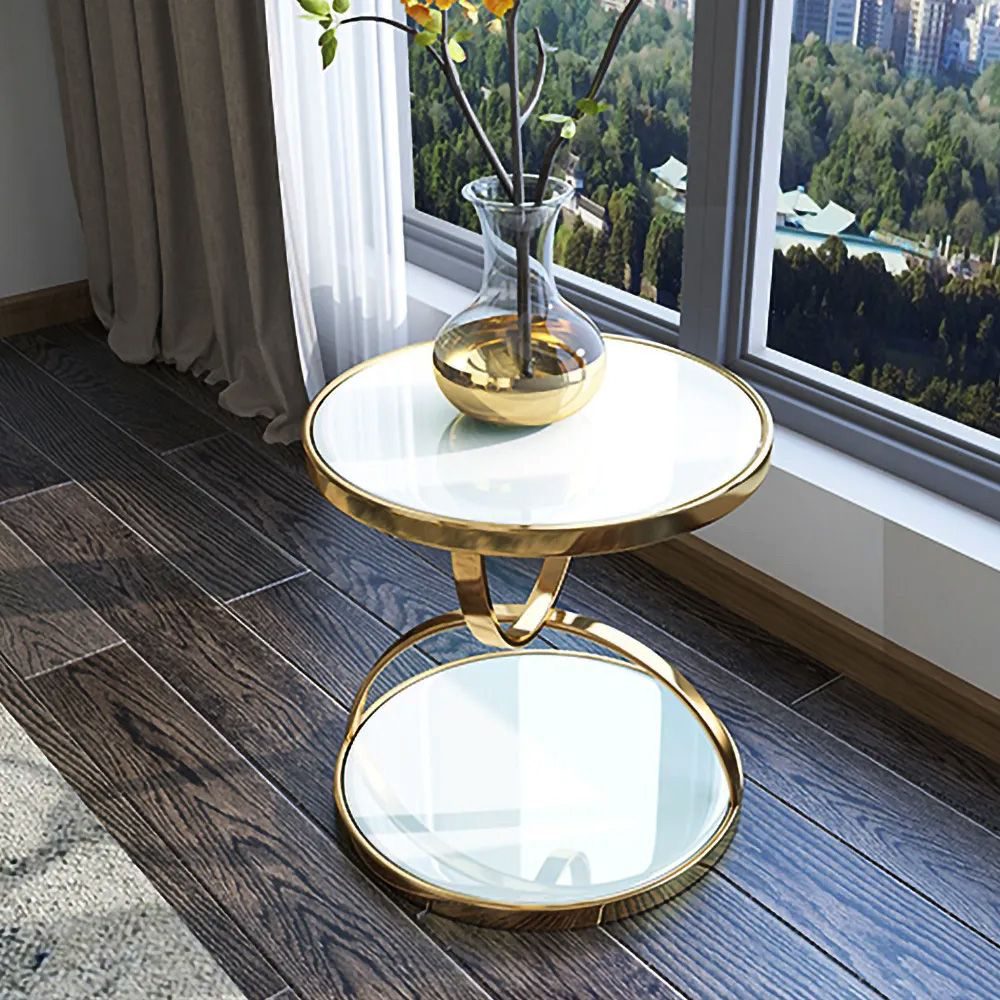 High End marble Ring Side Table