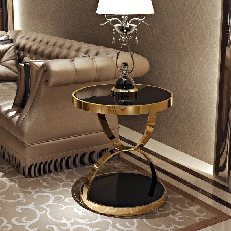 High End marble Ring Side Table