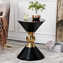 Load image into Gallery viewer, Hourglass Marble Side Table
