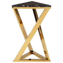 Load image into Gallery viewer, Triangle Contemporary Marble top End Table
