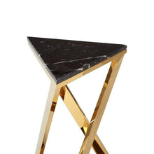 Load image into Gallery viewer, Triangle Contemporary Marble top End Table
