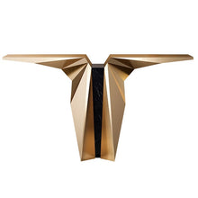 Load image into Gallery viewer, Gold Art Deco statement console table
