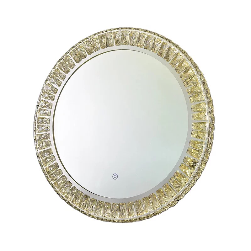 LED Crystal Round Mirror